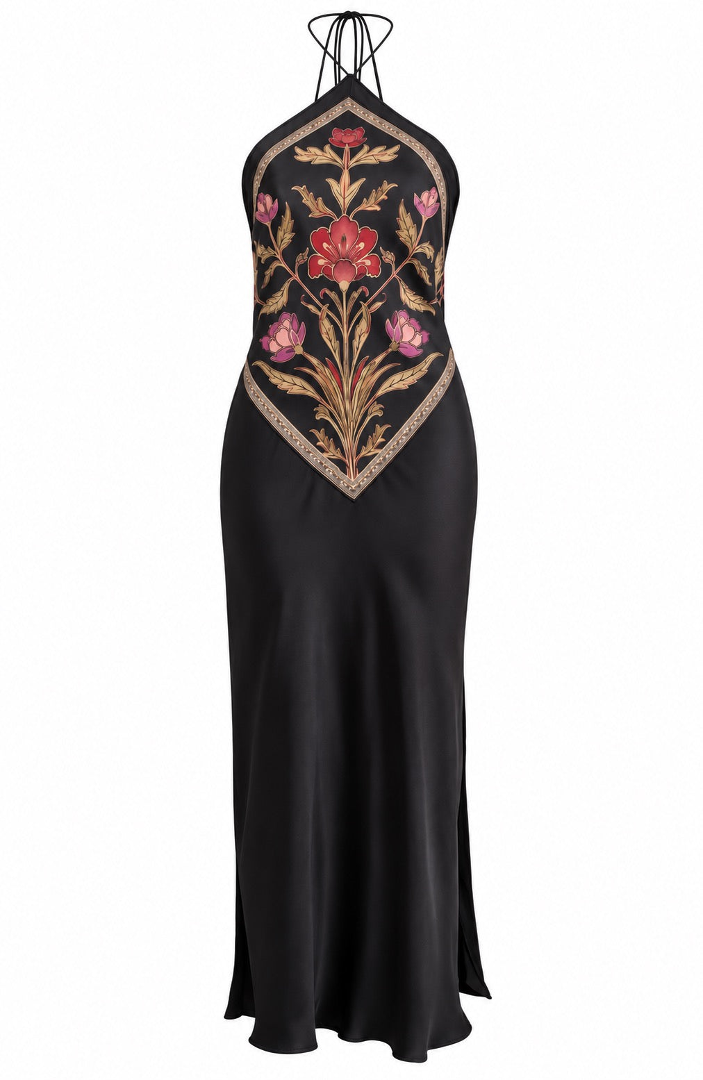 Citrine Midi Dress - Espresso Combo