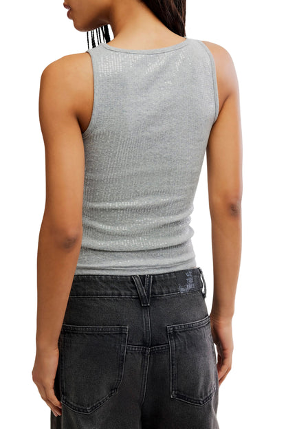 Night Shine Tank - Heather Grey