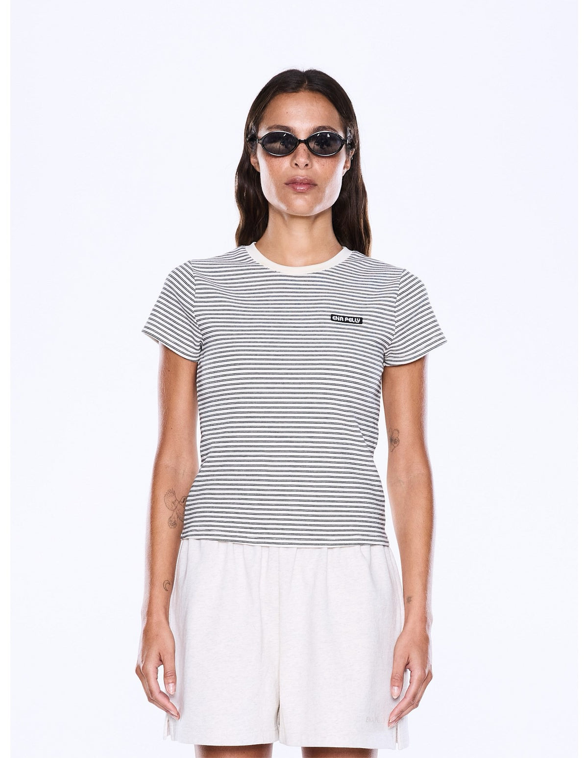 Penny Baby Tee - Black/White Stripe