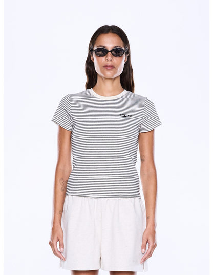 Penny Baby Tee - Black/White Stripe