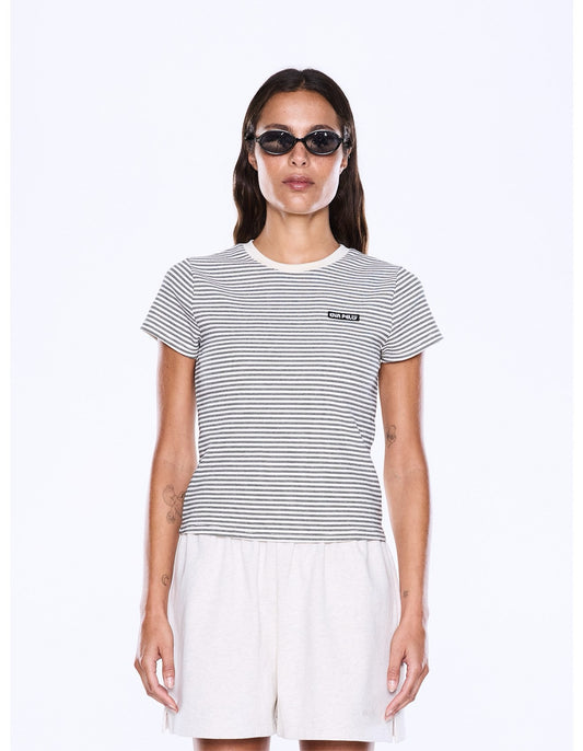 Penny Baby Tee - Black/White Stripe