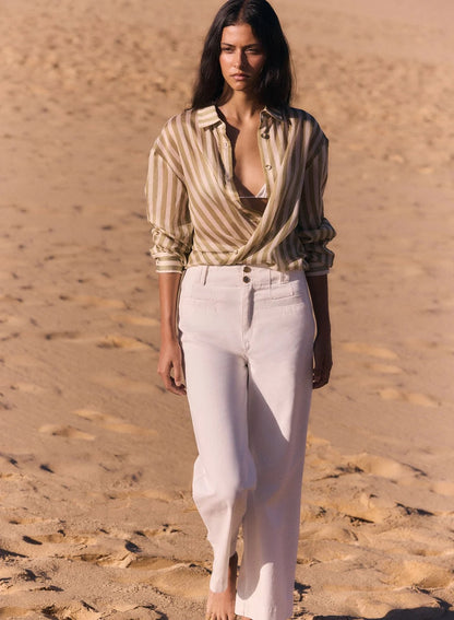 Sahara Shirt - Sage Stripe