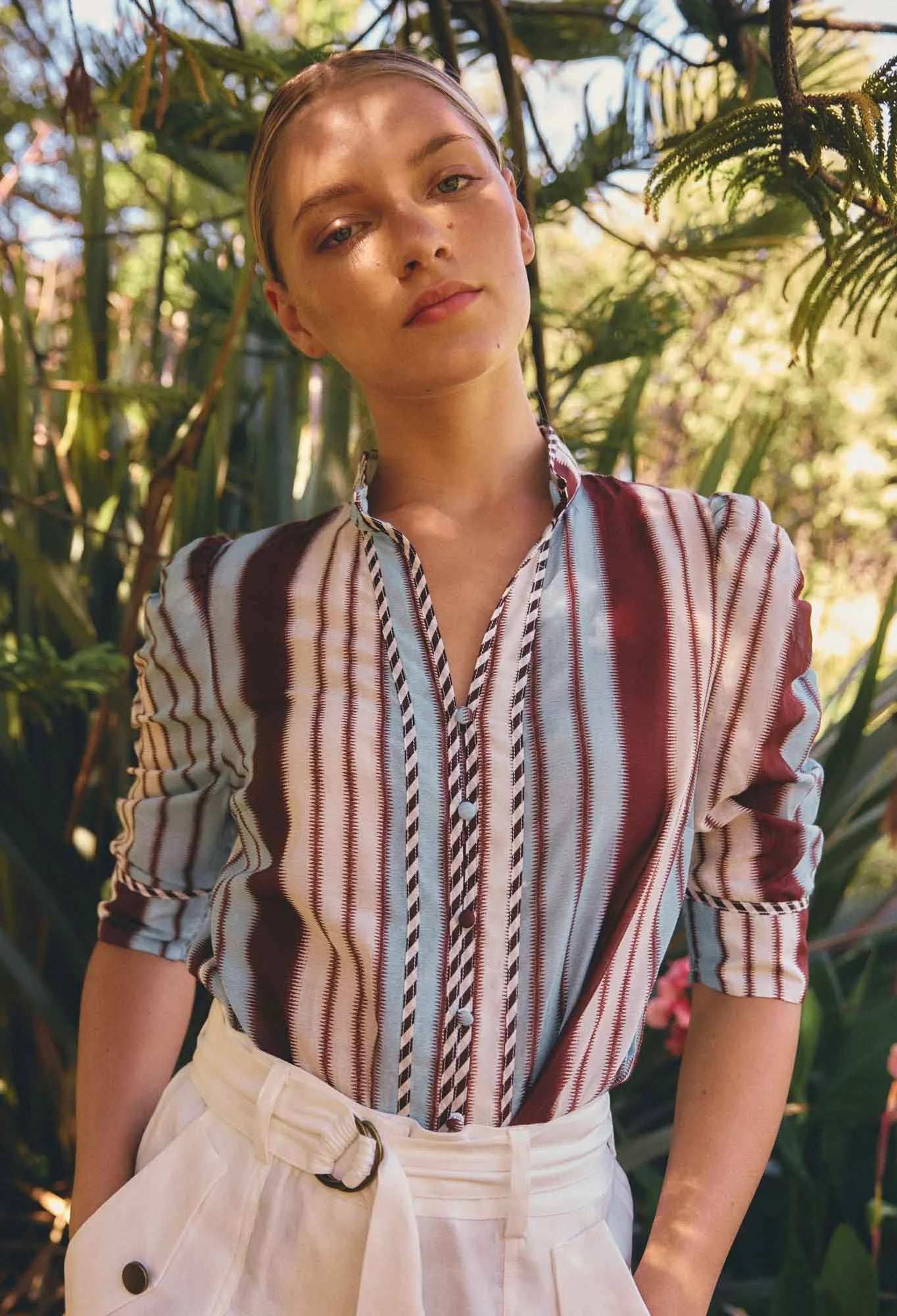 Calantha Shirt - Iridescent Stripe