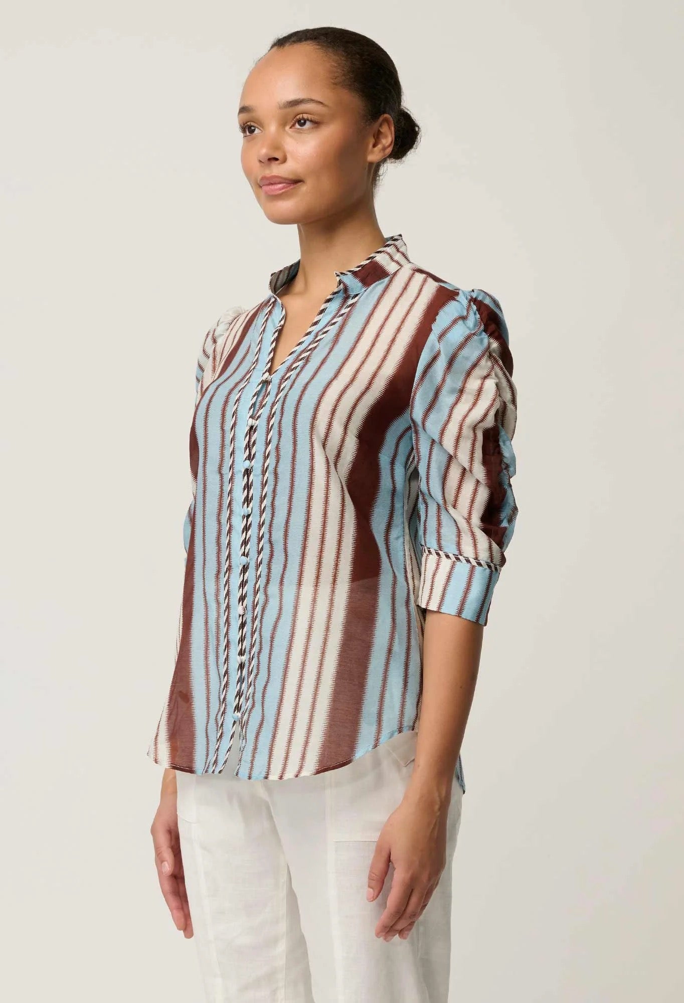 Calantha Shirt - Iridescent Stripe