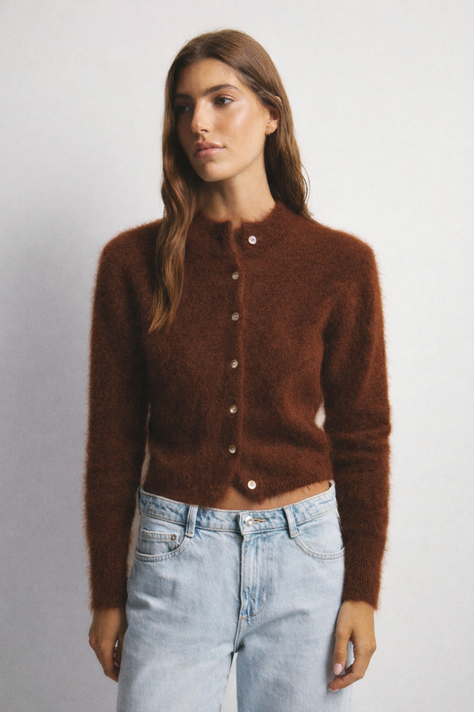 Bella Cardigan - Chocolate