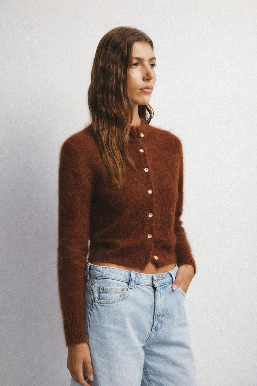 Bella Cardigan - Chocolate