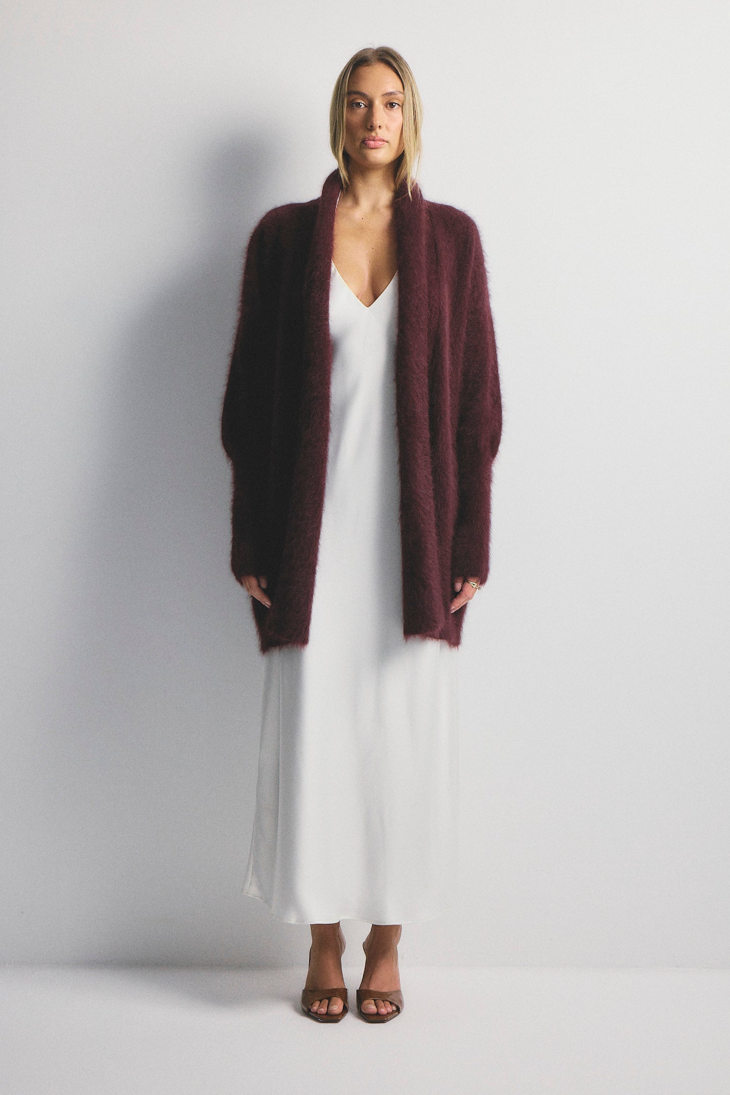 Sophia Cardigan - Aubergine