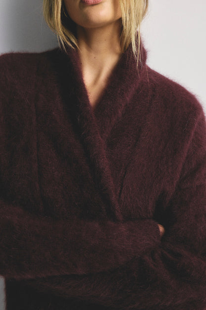 Sophia Cardigan - Aubergine