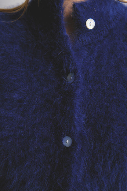 Claudia Short Sleeve Cardigan - Navy