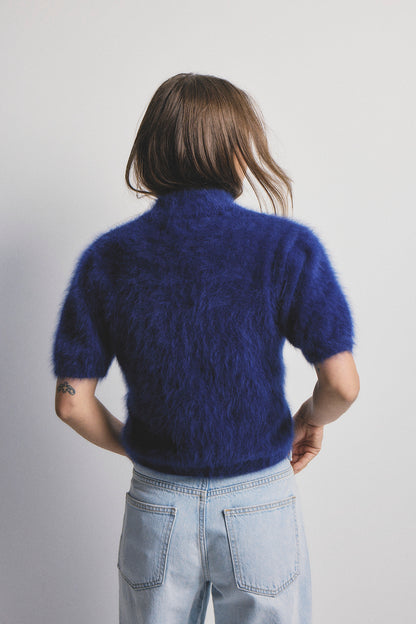 Claudia Short Sleeve Cardigan - Navy