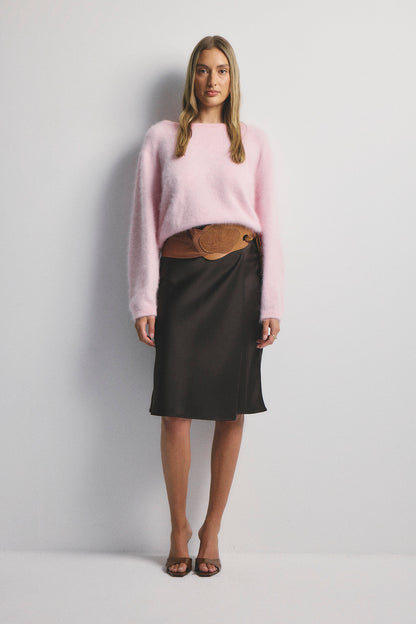 Stella Boat Neck - Rosewater