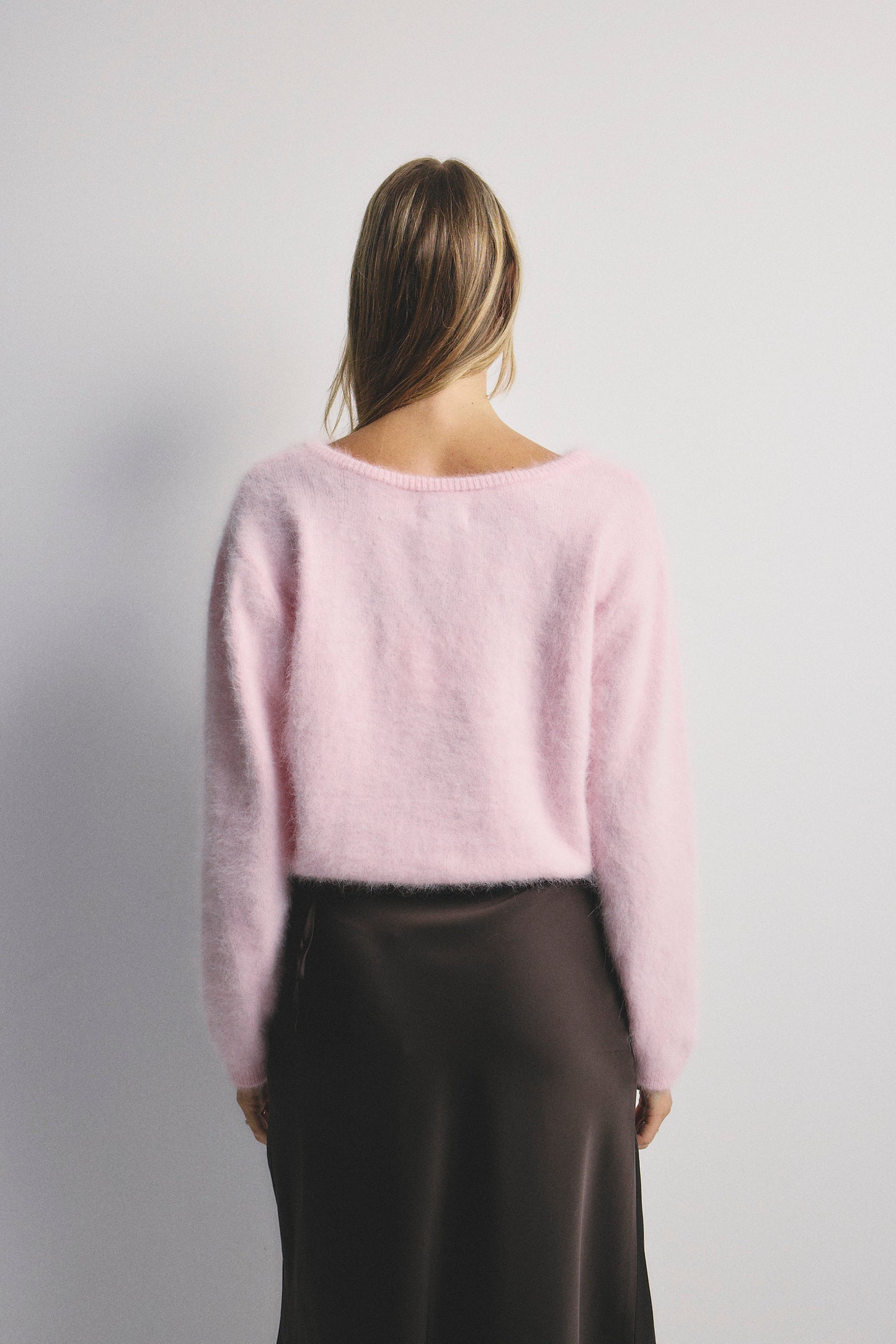 Stella Boat Neck - Rosewater