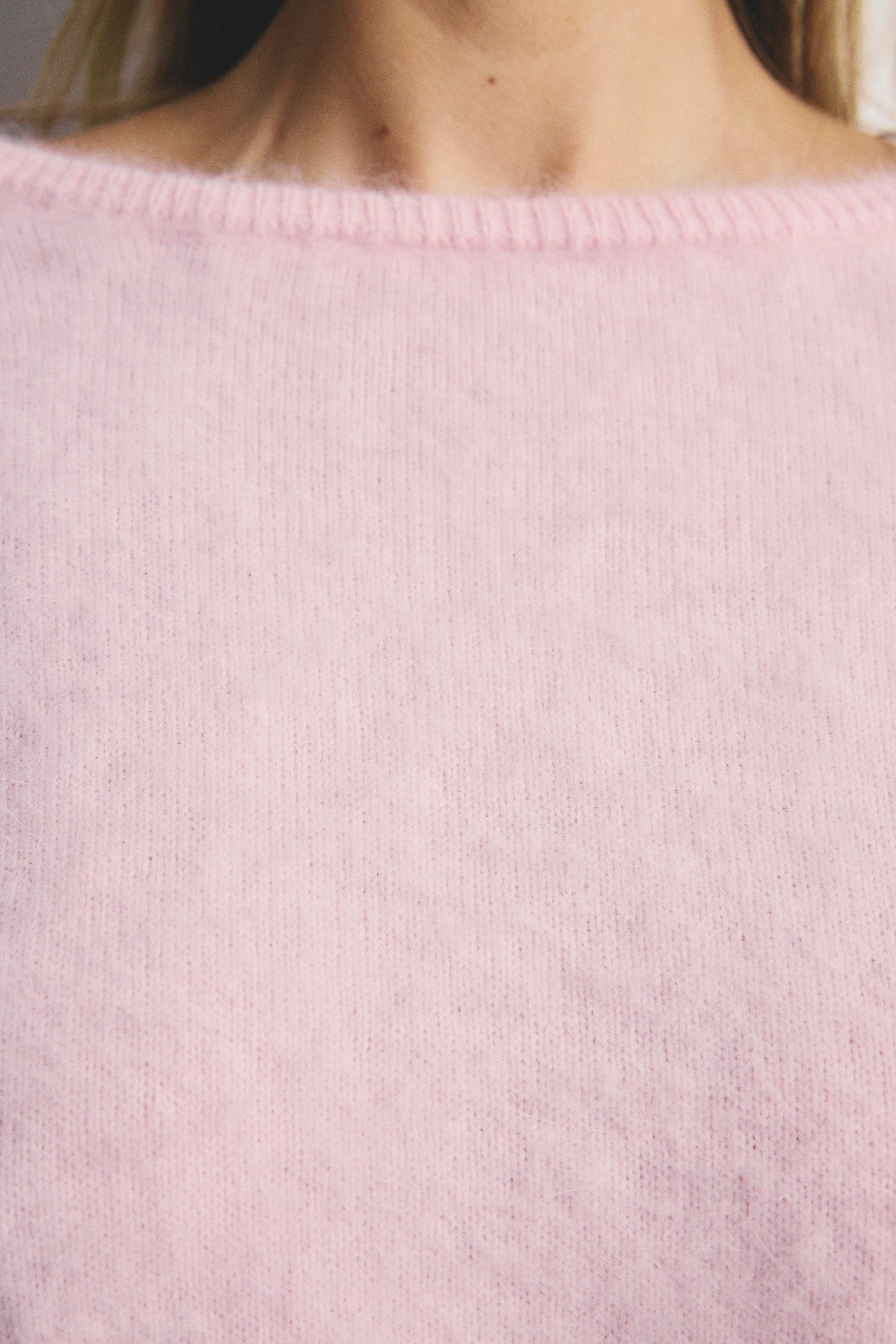 Stella Boat Neck - Rosewater
