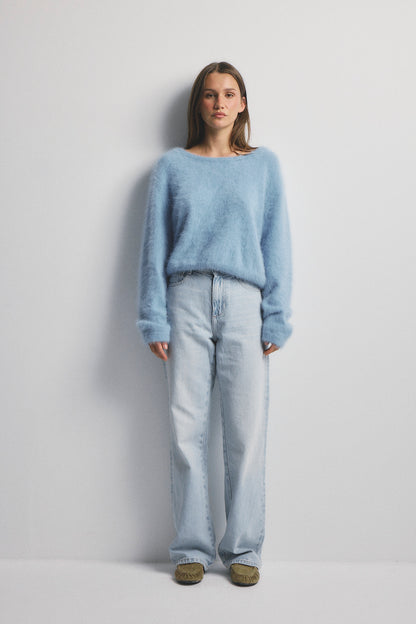 Stella Boat Neck - Sky