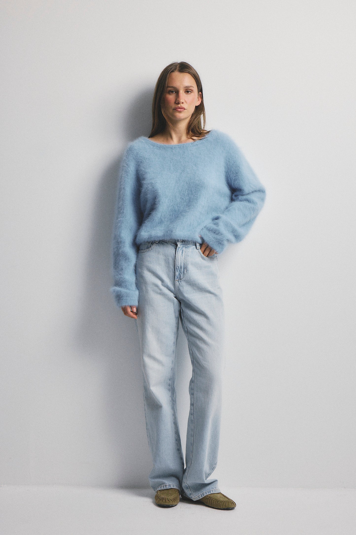 Stella Boat Neck - Sky
