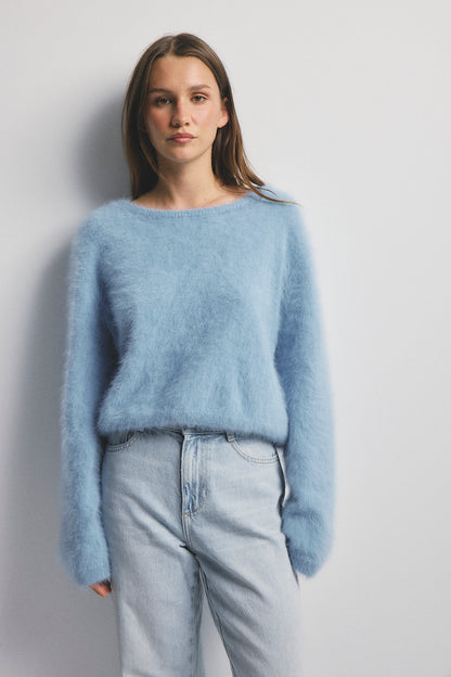 Stella Boat Neck - Sky