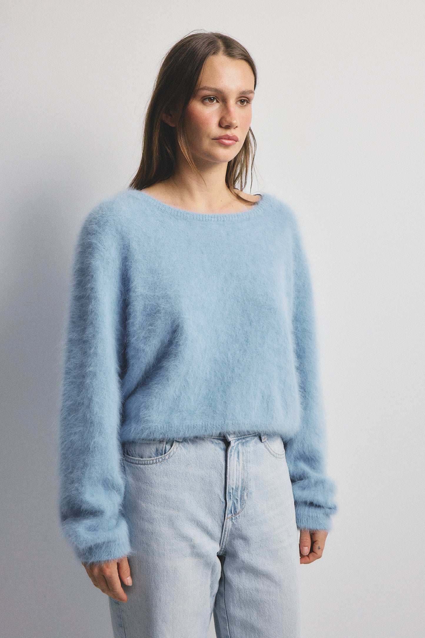 Stella Boat Neck - Sky
