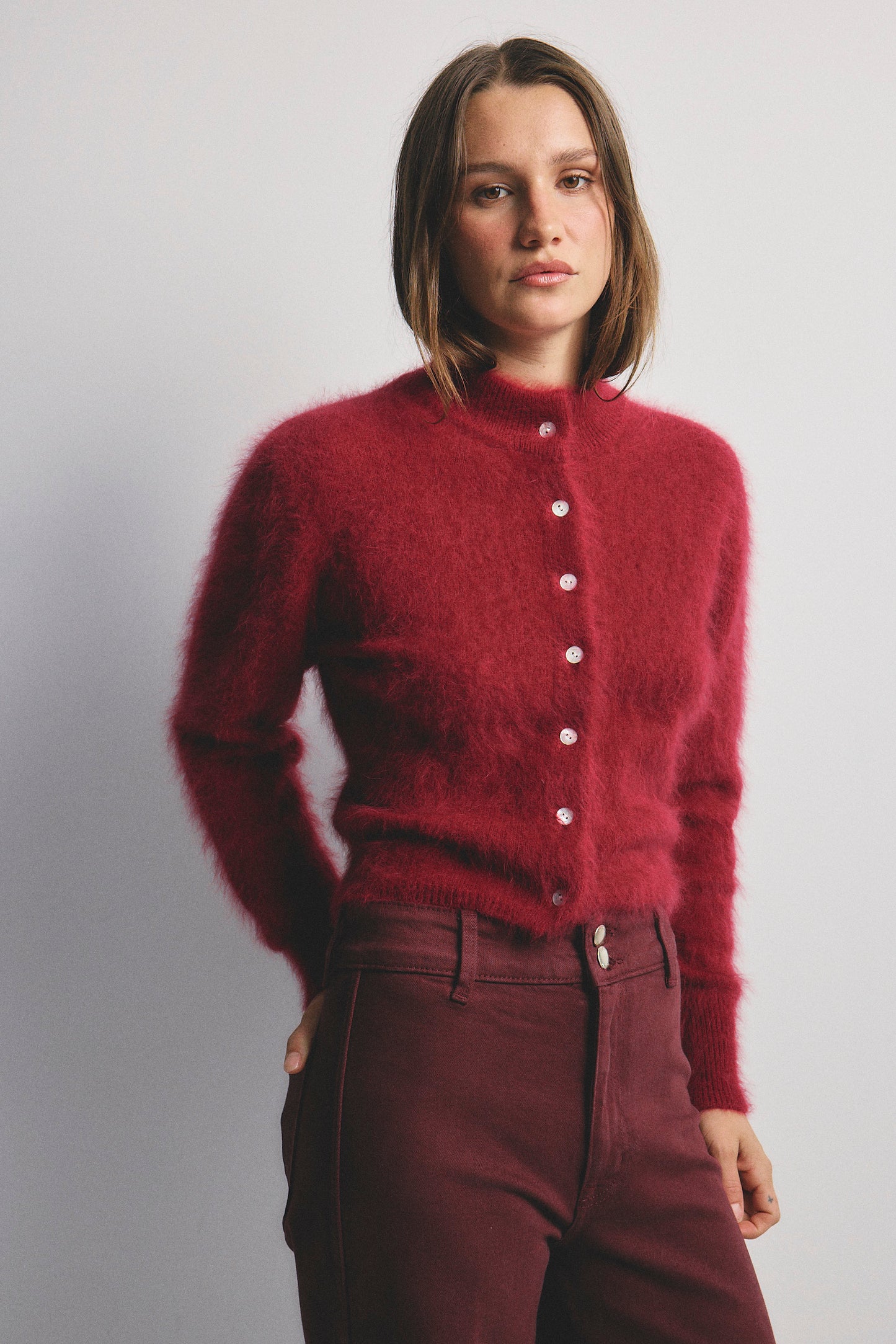 Bella Cardigan - Cerise