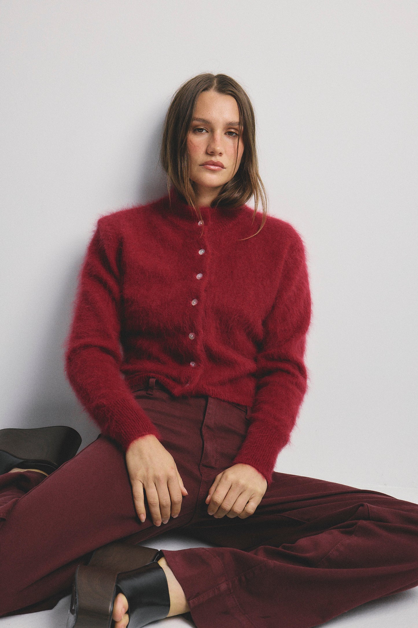 Bella Cardigan - Cerise