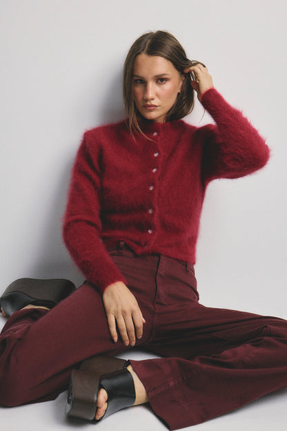 Bella Cardigan - Cerise