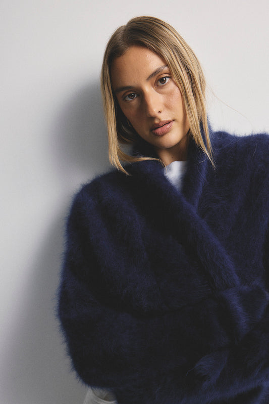 Zoe Cropped - Navy