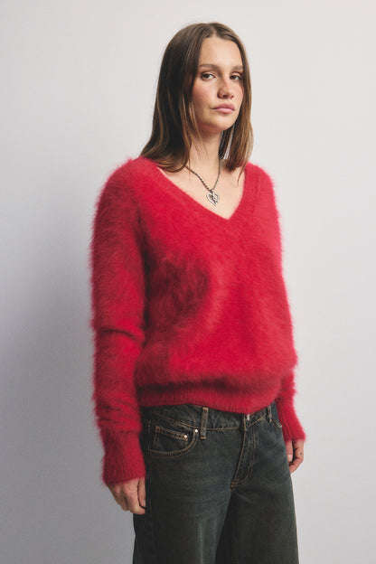 Olivia V Neck - Flame