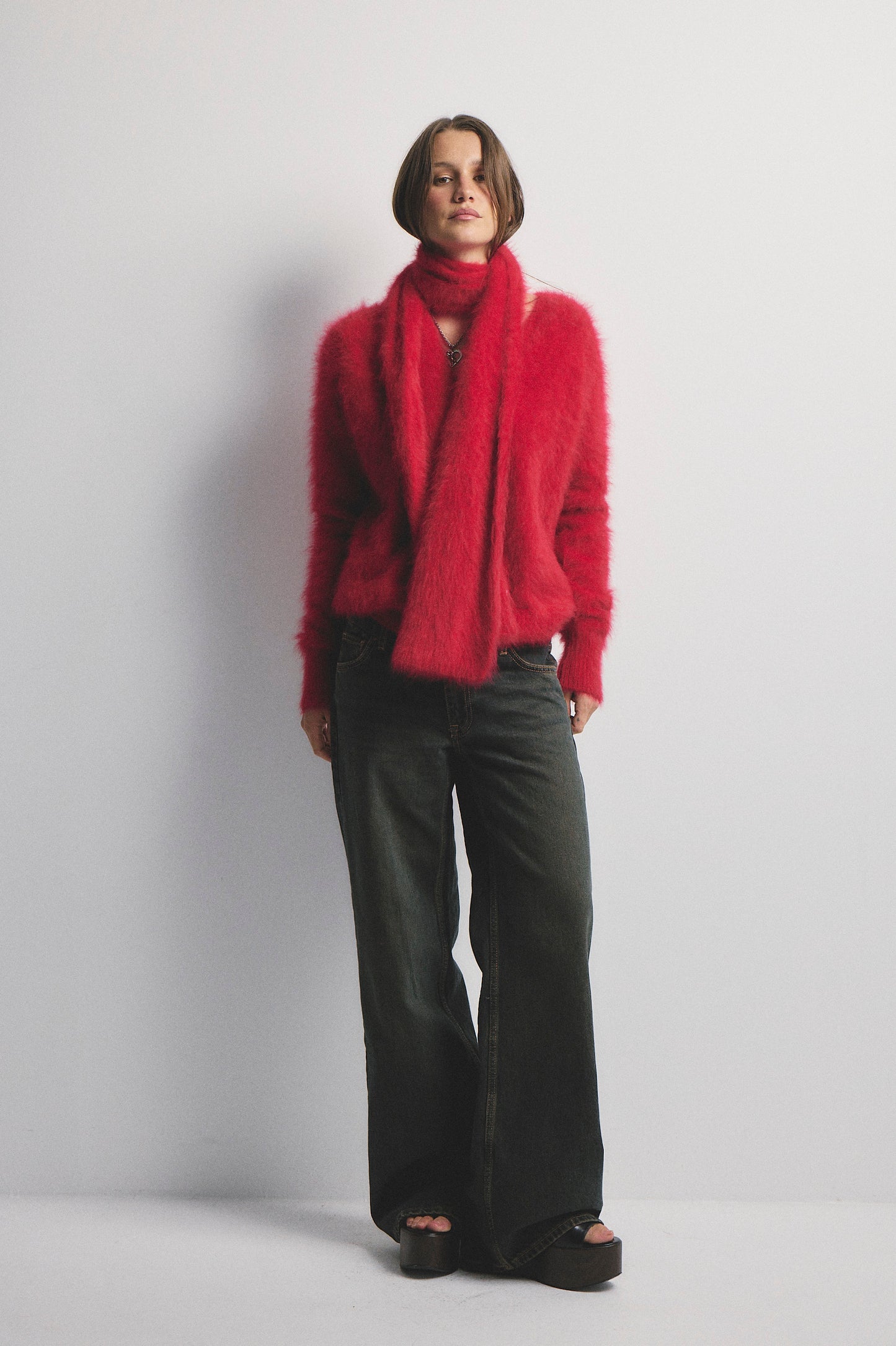 Olivia V Neck - Flame