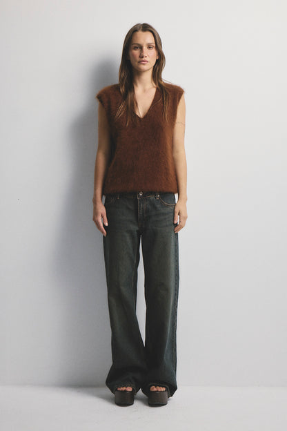 Ebony Vest - Chocolate