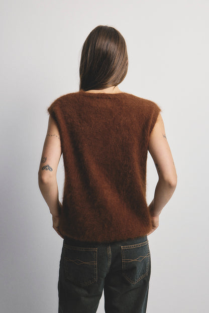 Ebony Vest - Chocolate