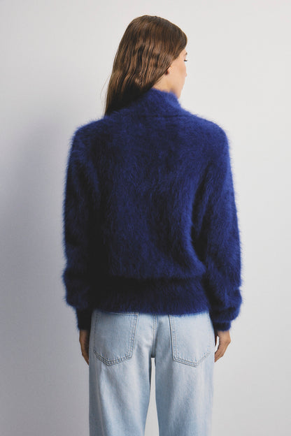 Felix Zip Cardigan - Navy