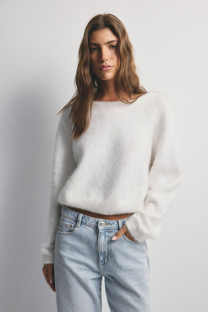 Stella Boat Neck - Snow
