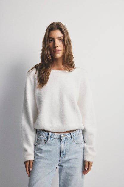 Stella Boat Neck - Snow