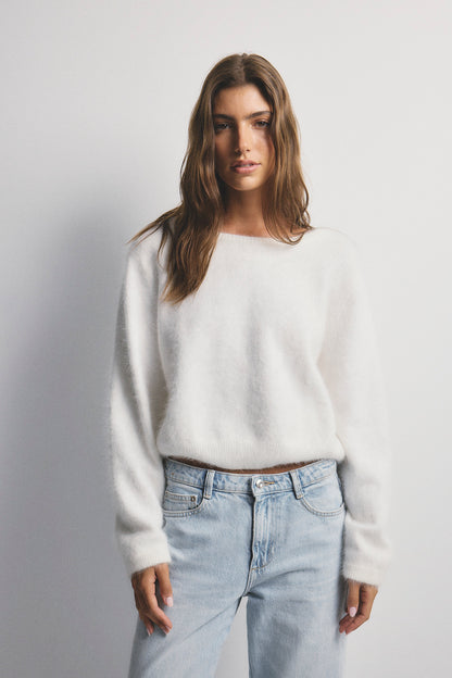 Stella Boat Neck - Snow