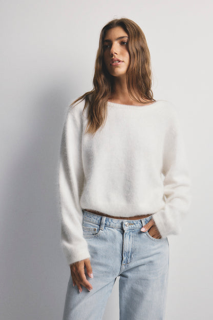 Stella Boat Neck - Snow