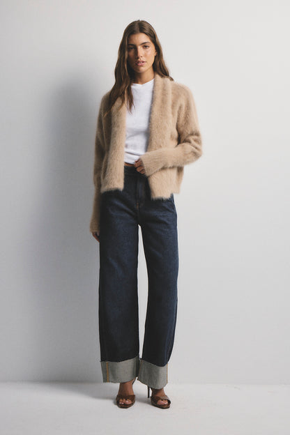Zoe Cropped - Latte