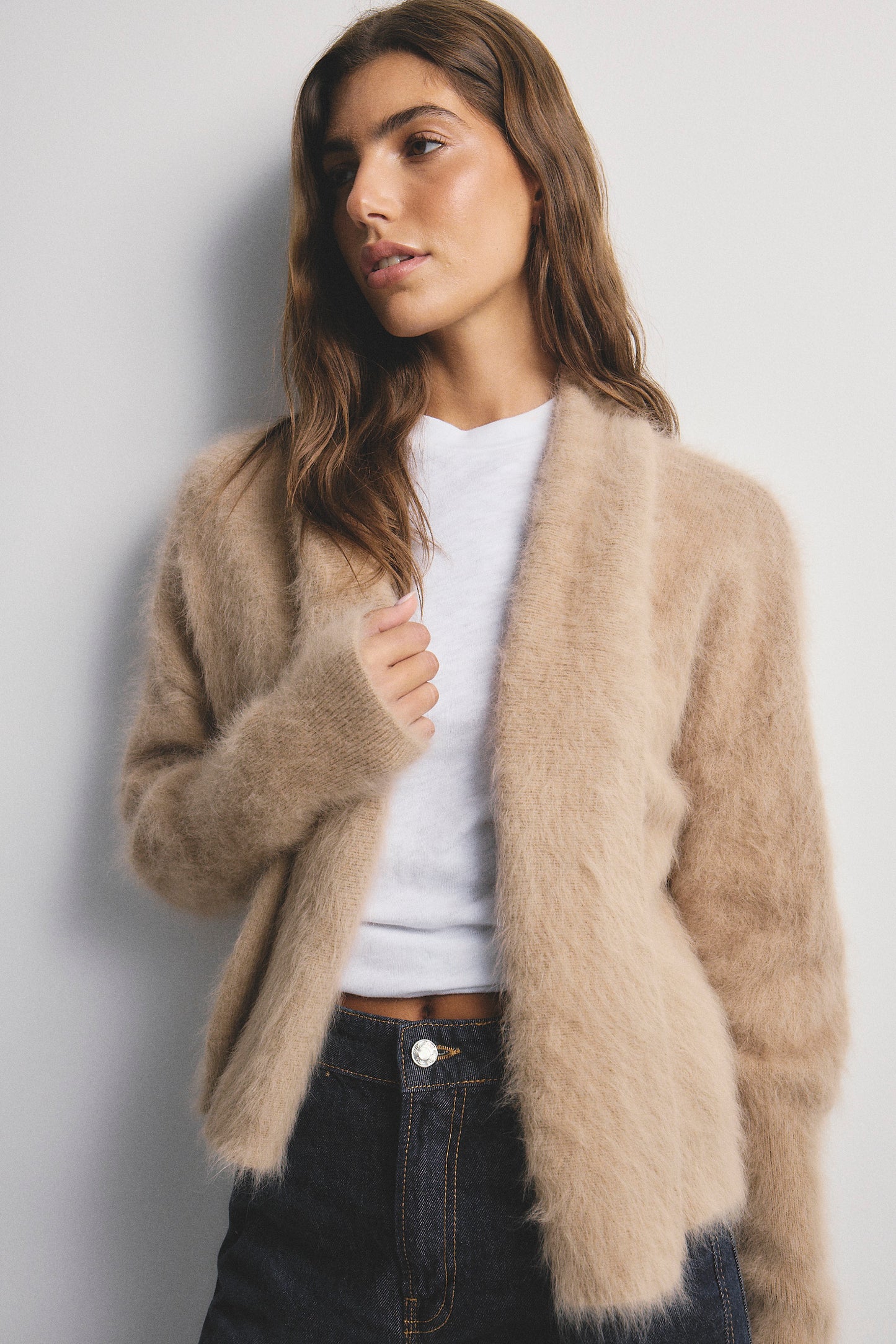 Zoe Cropped - Latte