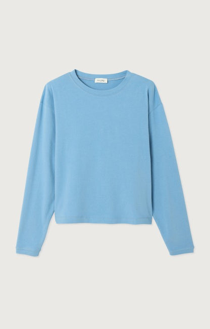 YPAO2B - LS T-shirt - Melange Blue