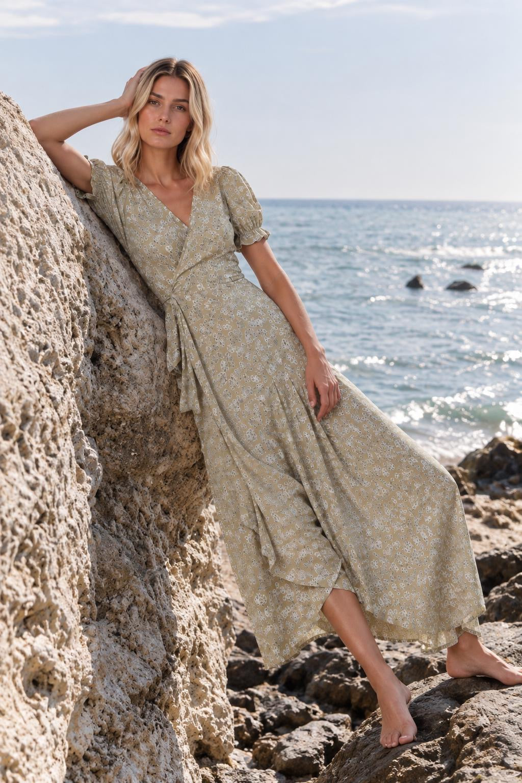 Lou Wrap Dress - Willow