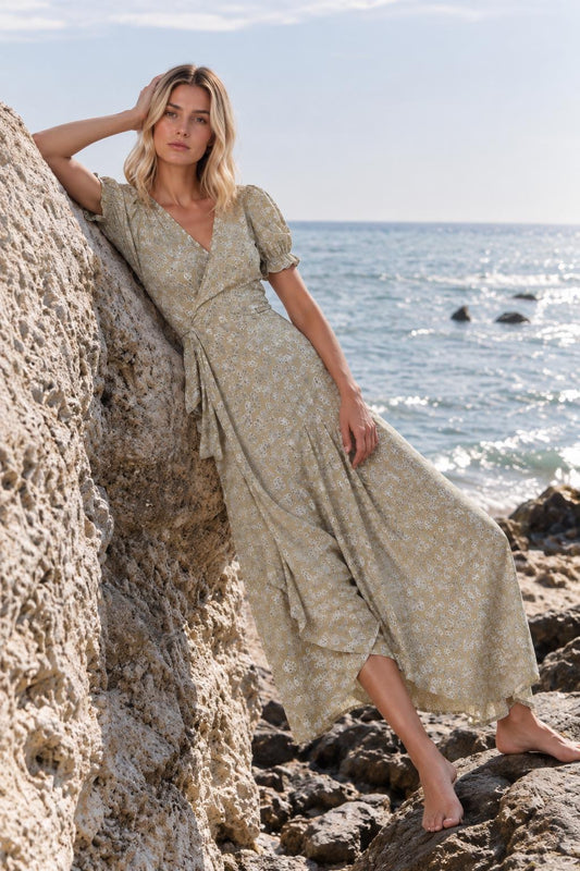 Lou Wrap Dress - Willow