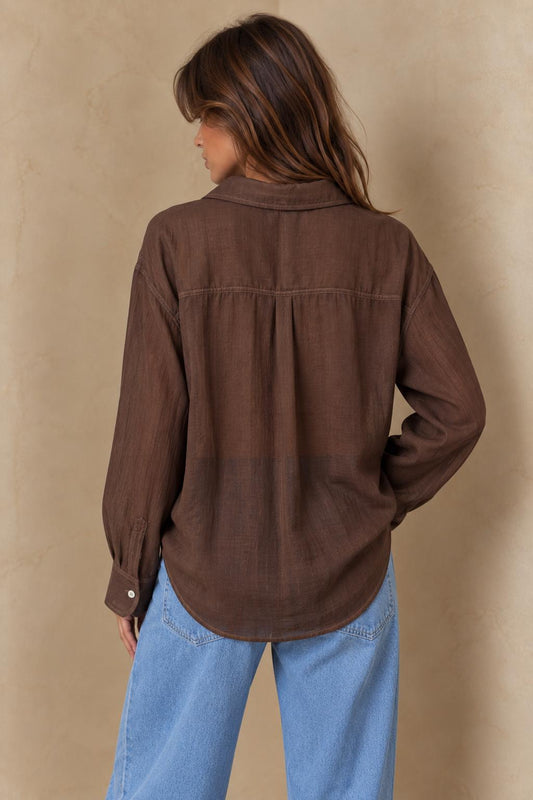 Faye Shirt - Chocolate