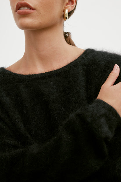 Stella Boat Neck - Black