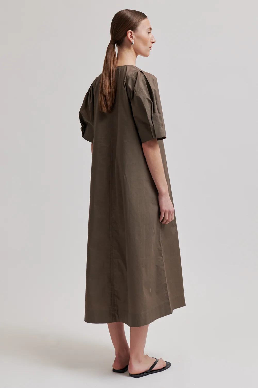 Larkini SS Maxi Dress - Canteen
