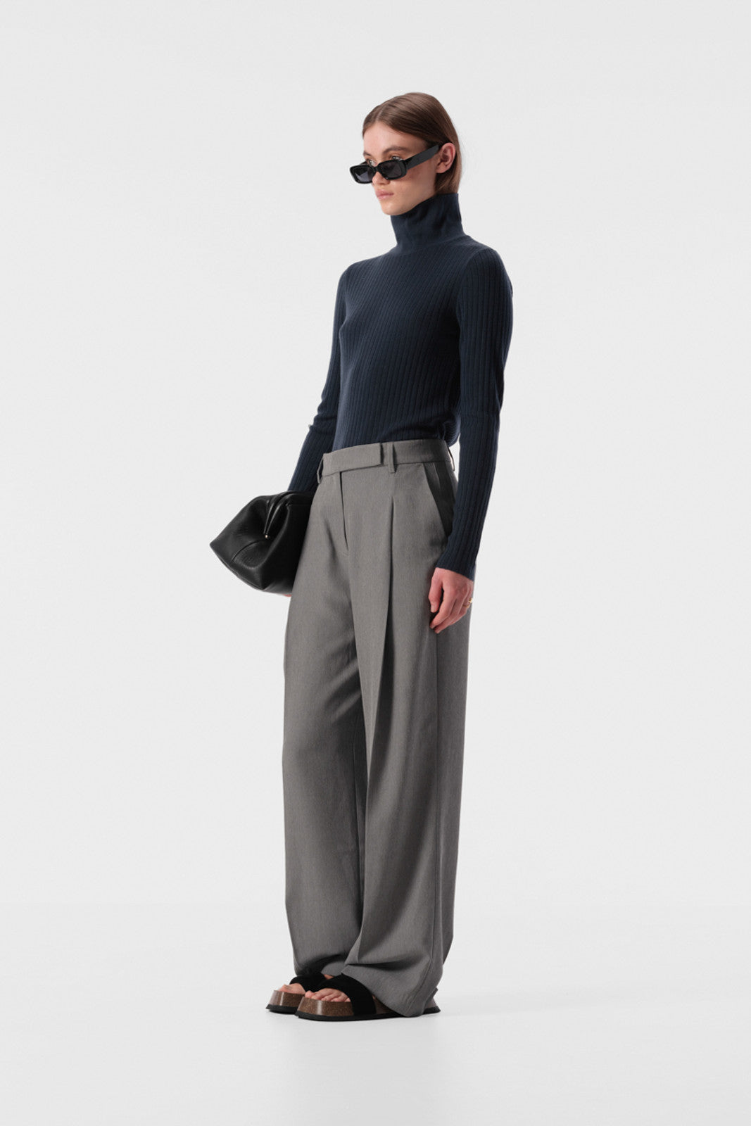 Karin Knit Top - Charcoal grey