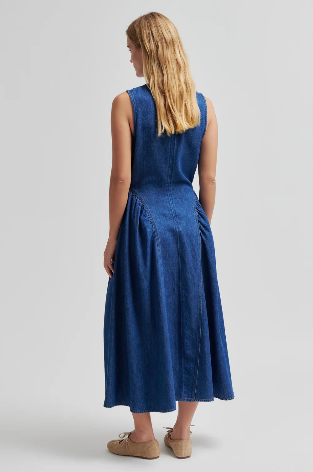 Lukana Denim Dress - Blue Denim