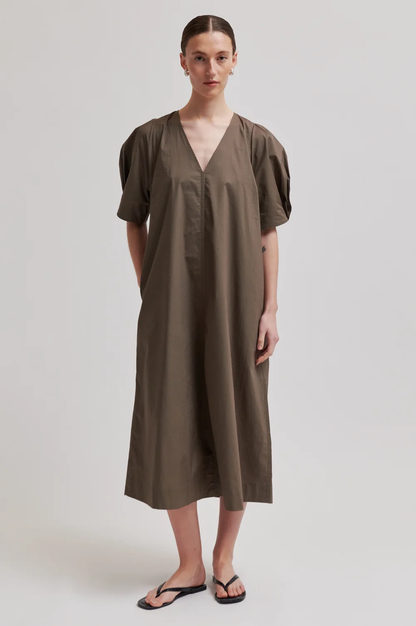 Larkini SS Maxi Dress - Canteen