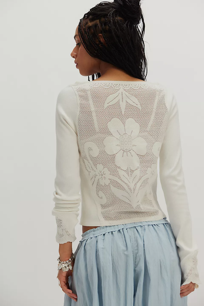 Delilah Long Sleeve - Clean Ivory