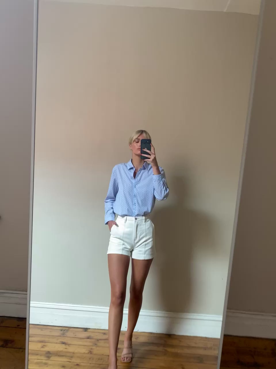Naomi Cotton Shirt - Blue