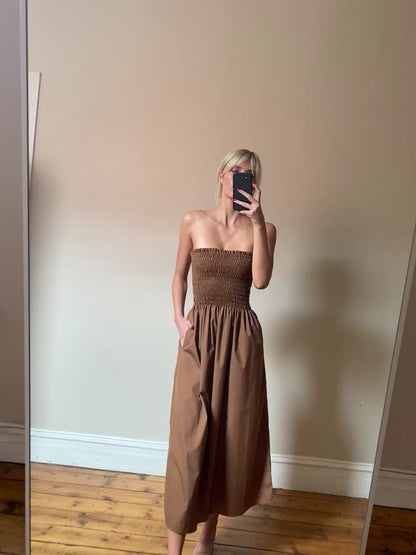 Ava Dress - Brown