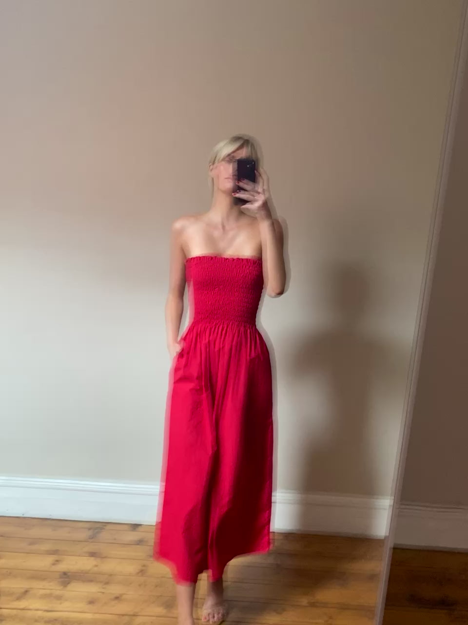 Ava Dress - Red