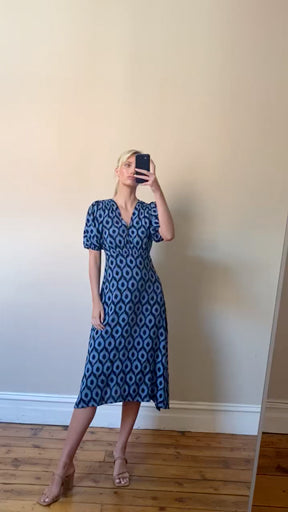 Long Tia Dress - Meta Blue